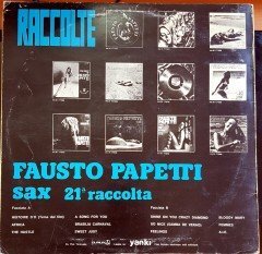FAUSTO PAPETTI - SAX 21A RACCOLTA PLAK 2.EL YERLİ BASKI
