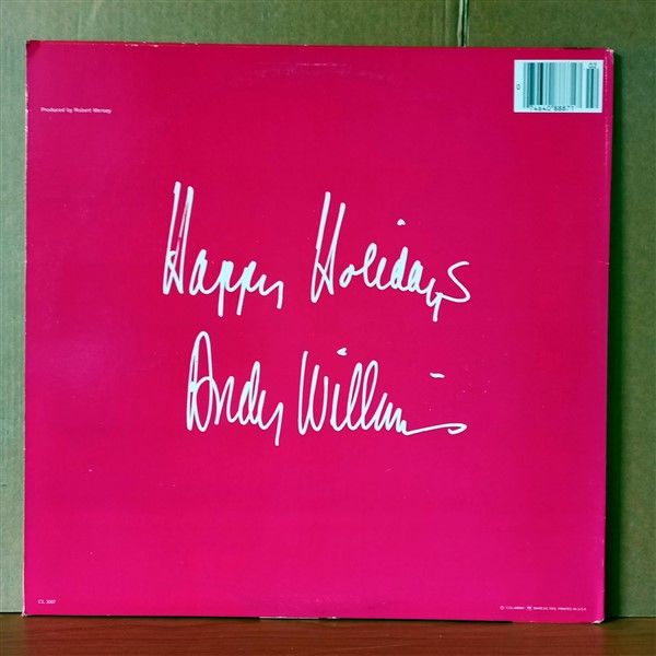 ANDY WILLIAMS – THE ANDY WILLIAMS CHRISTMAS ALBUM - LP 2.EL PLAK