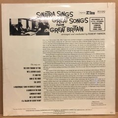 FRANK SINATRA - GREAT SONGS FROM GREAT BRITAIN SIFIR PLAK