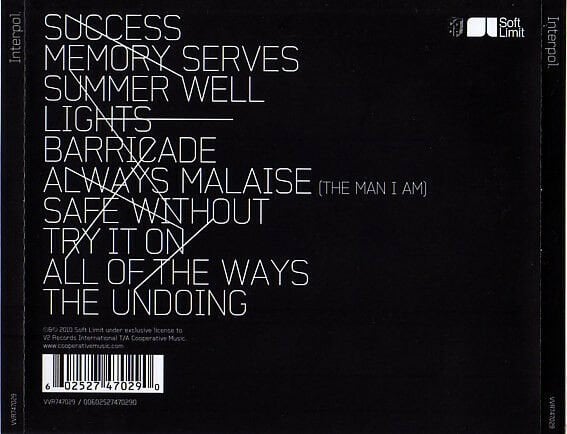 INTERPOL - S.T. (2010) - CD JEWEL CASE AMBALAJINDA SIFIR