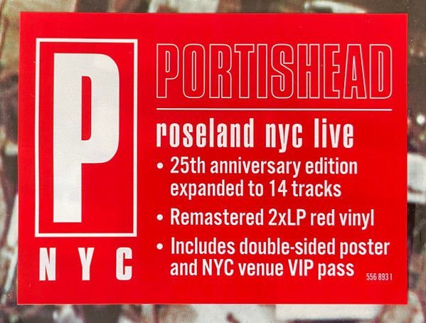 PORTISHEAD - LIVE / ROSELAND NYC (1998) - 2LP 180GR 2024 25TH ANNIVERSARY EDITION SIFIR PLAK