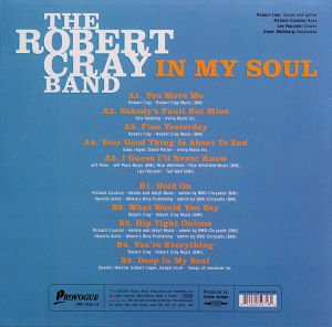 ROBERT CRAY BAND - IN MY SOUL  (2014) - LP 2022 EDITION BLUE COLOURED SIFIR PLAK
