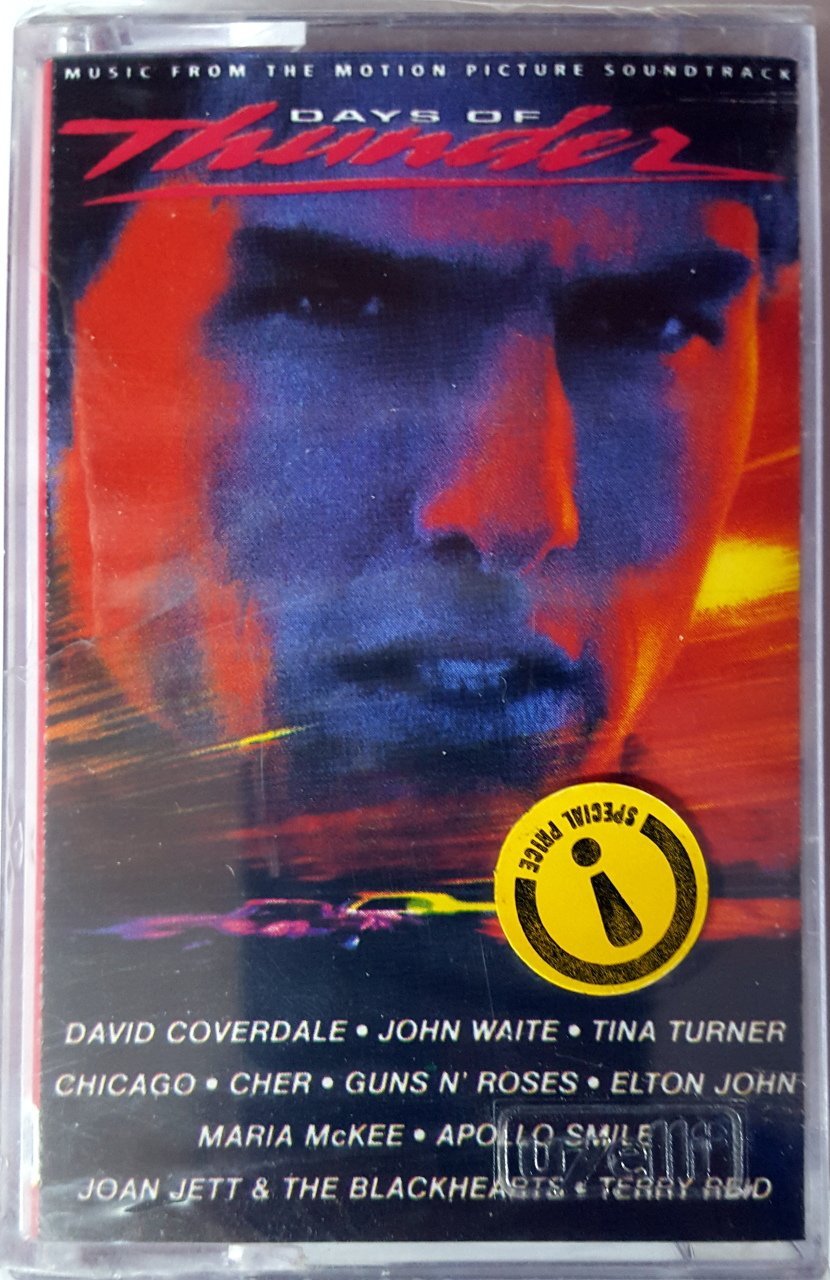 DAYS OF THUNDER - SOUNDTRACK (1990) UZELLI CASSETTE MADE IN TURKEY ''NEW''