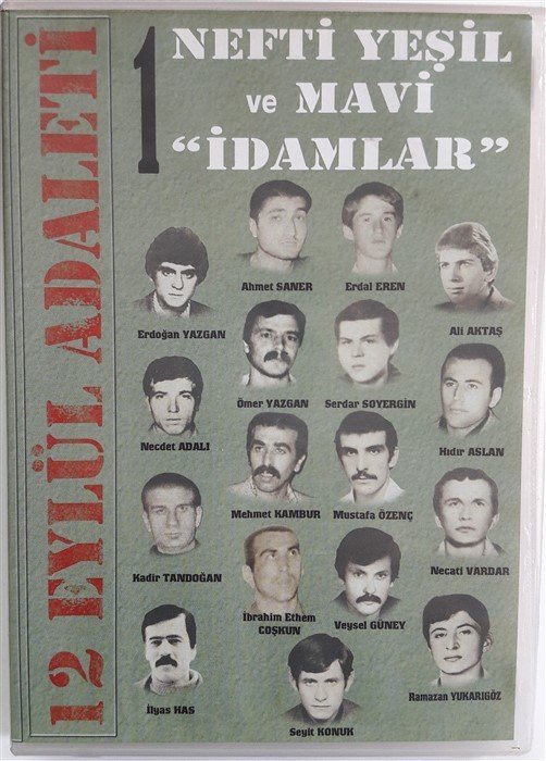 12 EYLÜL ADALETİ 1 NEFTİ YEŞİL VE MAVİ İDAMLAR - BELGESEL DVD 2.EL