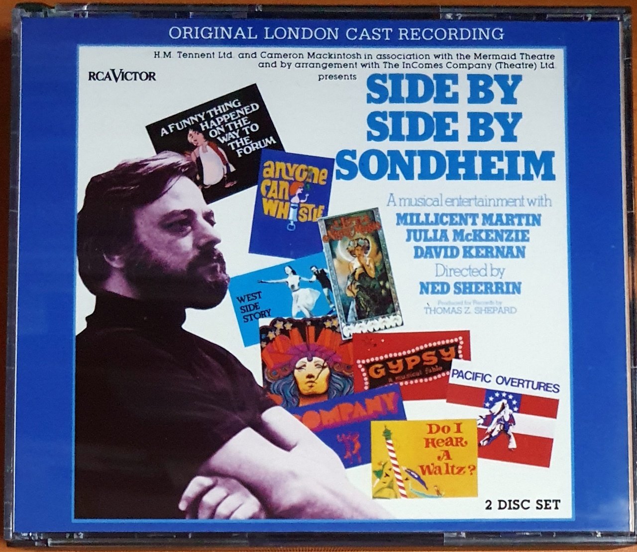 SIDE BY SIDE BY SONDHEIM / ORIGINAL LONDON CAST RECORDING / MILLICENT MARTIN, JULIA MCKENZIE, DAVID KERNAN (1976) - 2CD 2.EL