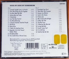 SIDE BY SIDE BY SONDHEIM / ORIGINAL LONDON CAST RECORDING / MILLICENT MARTIN, JULIA MCKENZIE, DAVID KERNAN (1976) - 2CD 2.EL