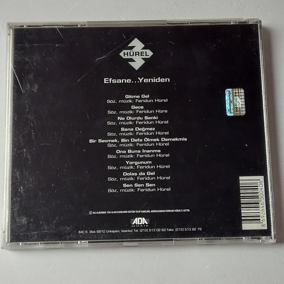 3 HÜREL – EFSANE…YENIDEN (1996) - CD 2.EL