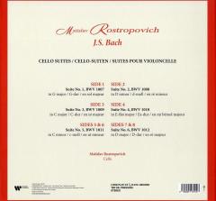 BACH: CELLO SUITES, ROSTROPOVICH (1995) - 4LP 2021 EDİSYON SIFIR PLAK