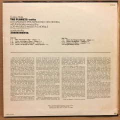 HOLST PLANETS ZUBIN MEHTA LOS ANGELES PHIL. ORC. 1971 2.EL PLAK