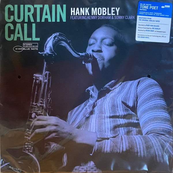 HANK MOBLEY - CURTAIN CALL (1984) - 2022 LP 180GR BLUE NOTE TONE POET SIFIR PLAK