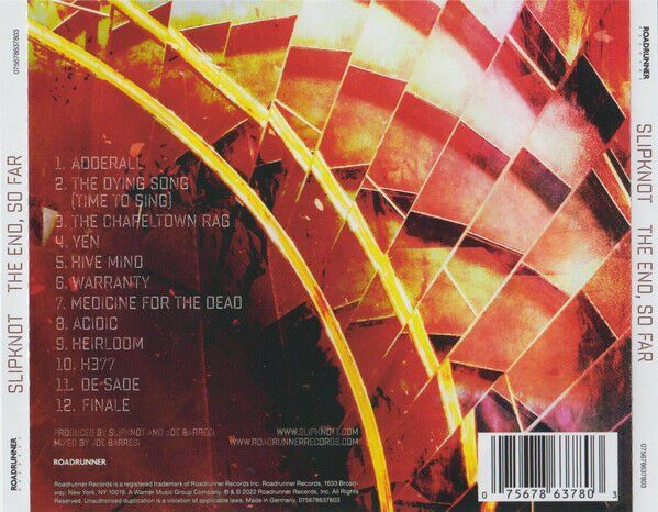 SLIPKNOT - THE END, SO FAR (2022) - CD AMBALAJINDA SIFIR