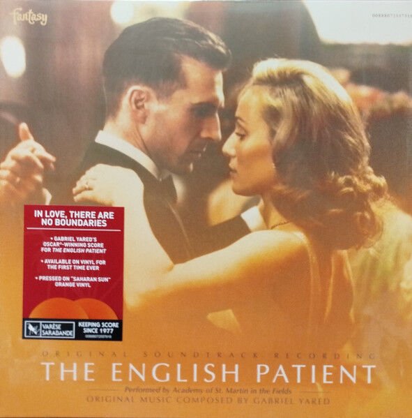 THE ENGLISH PATIENT (ORIGINAL SOUNDTRACK RECORDING) / GABRIEL YARED (1996) - 2LP 2025 SAHARAN SUN ORANGE VINYL SIFIR PLAK