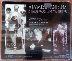 ATA'MIZIN ANISINA / İSTİKLAL MARŞI VE 10. YIL NUTKU / ATATÜRK'ÜN KENDİ SESİNDEN UZELLİ PROMO CD 2.EL