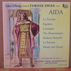WALT DISNEY PRESENTS FAMOUS ARIAS FROM AIDA, LA TRAVIATA...(1964) - LP PLAK 2.EL