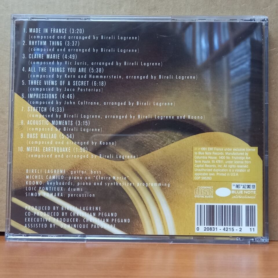BIRELI LAGRENE - ACOUSTIC MOMENTS (1991) - CD 2.EL