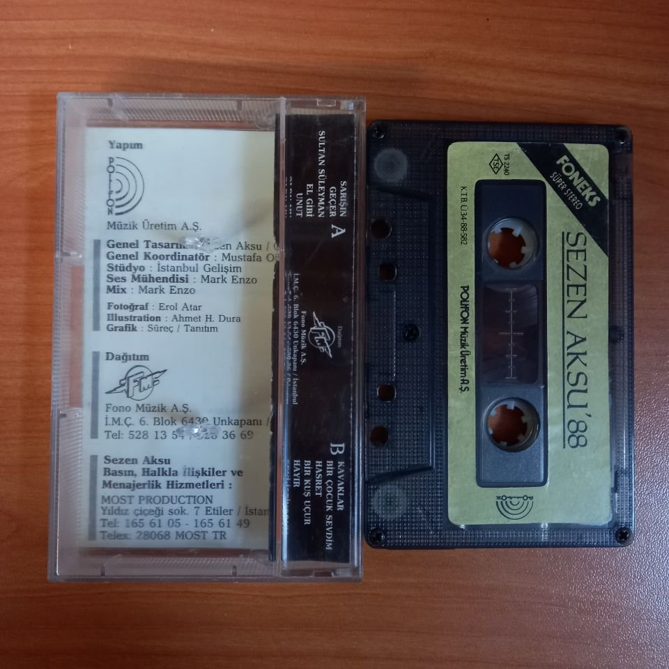 SEZEN AKSU - '88 (1988) - KASET 2.EL