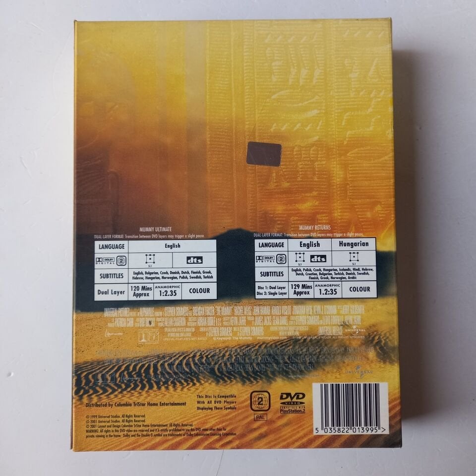 THE MUMMY - DELUXE EDITION - THE MUMMY RETURNS - THE MUMMY ULTIMATE EDITION -4DVD 2.EL