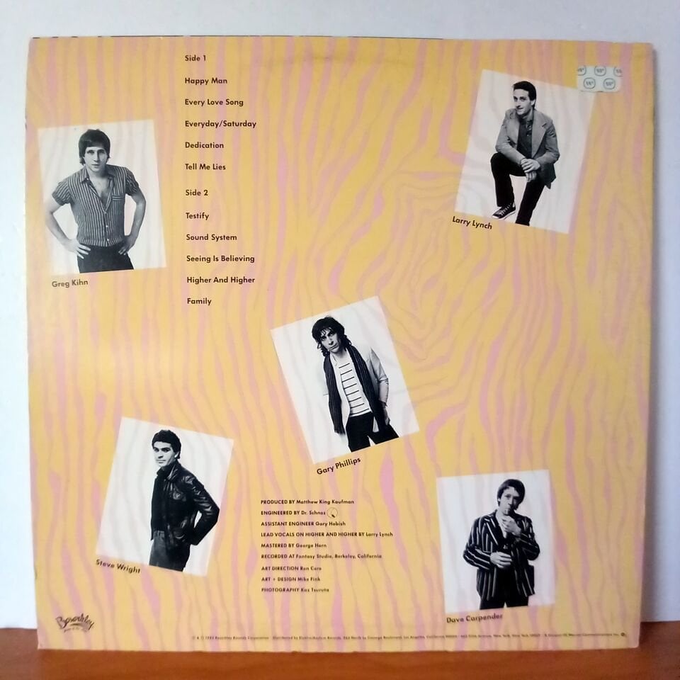 GREG KIHN BAND – KIHNTINUED (1982) - LP 2.EL PLAK