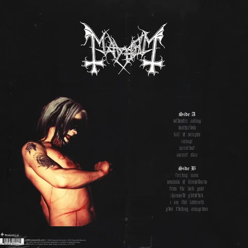 MAYHEM - MEDIOLANUM CAPTA EST (1999) / LP 2026 COLOURED EDITION SIFIR PLAK