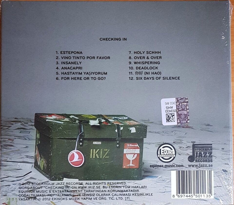 İKİZ – CHECKING IN (2012) - CD DIGIPAK AMBALAJINDA SIFIR