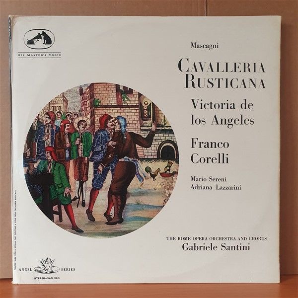 MASCAGNI: CAVALLERIA RUSTICANA / VICTORIA DE LOS ANGELES / FRANCO CORELLIİ MARIO SERENI, ADRIANA LAZZARINI, GABRIELE SANTINI - 2LP 2.EL PLAK