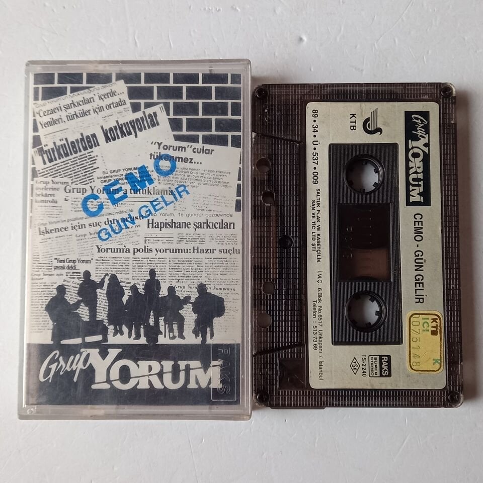 GRUP YORUM - CEMO / GÜN GELİR (1989) - KASET 2.EL