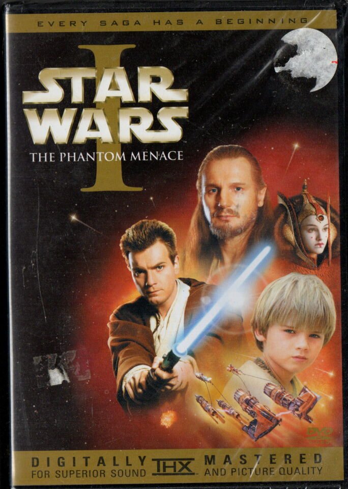 STAR WARS EPISODE I THE PHANTOM MENACE - LIAM NEESON - EWAN McGREGOR - DVD AMBALAJINDA SIFIR - TÜRKÇE ALTYAZI YOKTUR