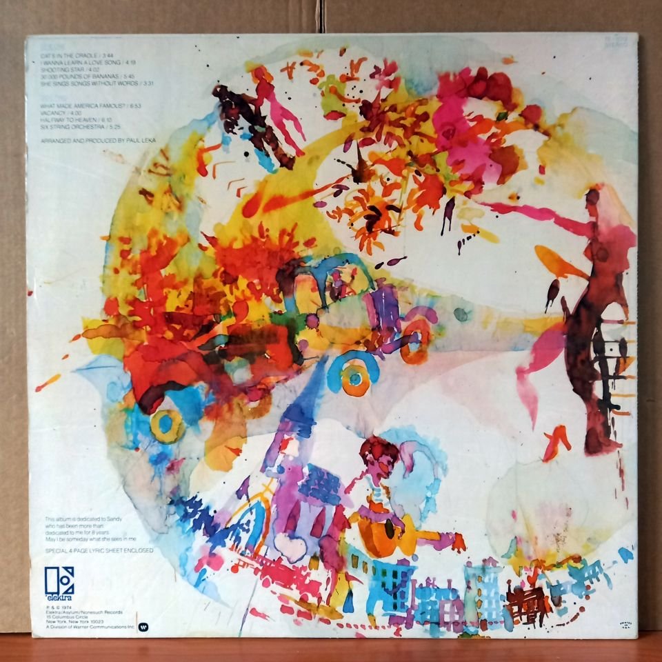 HARRY CHAPIN – VERITIES & BALDERDASH (1974) - LP 2.EL PLAK