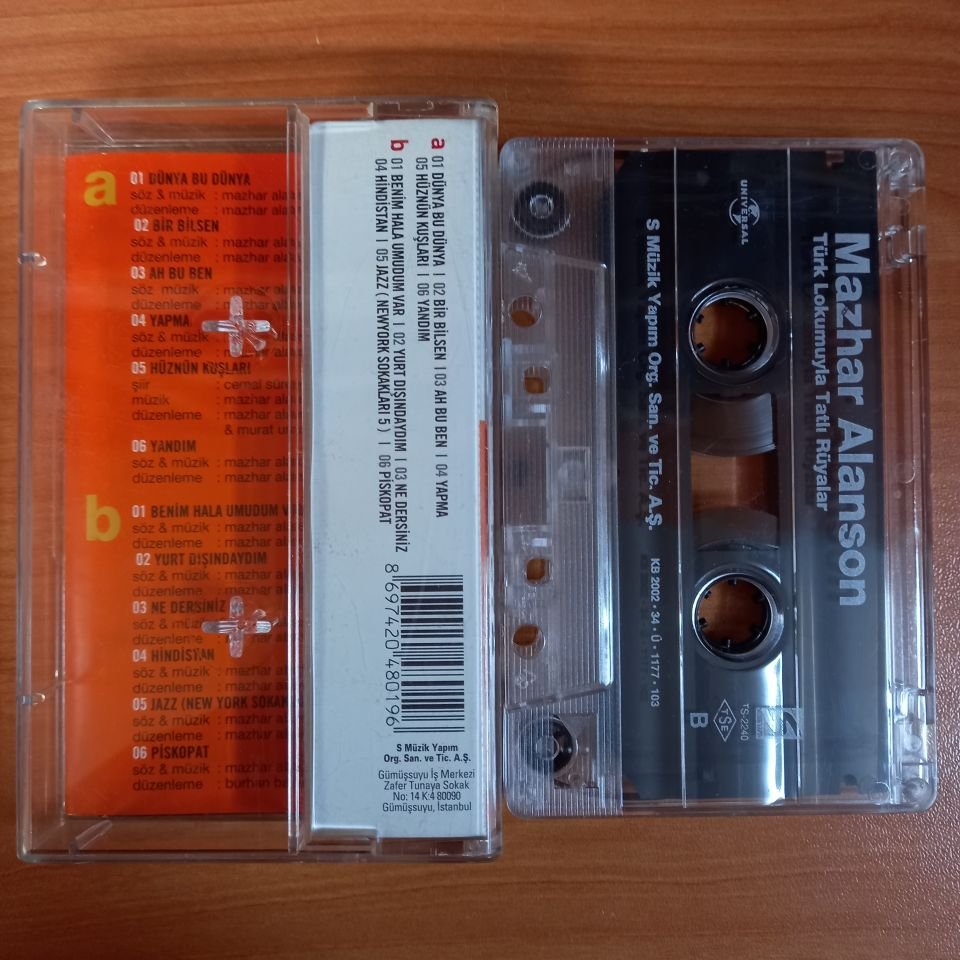 MAZHAR ALANSON - TÜRK LOKUMUYLA TATLI RÜYALAR (2002) - KASET 2.EL