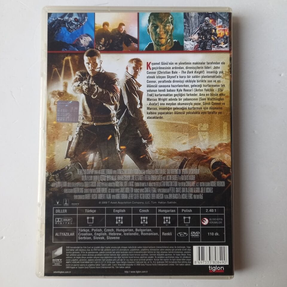 TERMİNATÖR KURTULUŞ - TERMINATOR SELVATION - CHRISTIAN BALE - SAM WORTHINGTON -DVD 2.EL