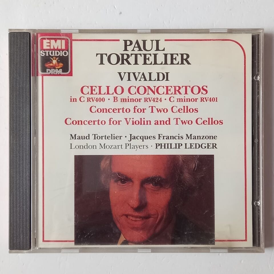 VIVALDI:CELLO CONCERTOS - PAUL TORTELIER, MAUD TORTELIER, LONDON MOZART PLAYERS (1981) - CD REMASTERED 1989 REISSUE 2.EL