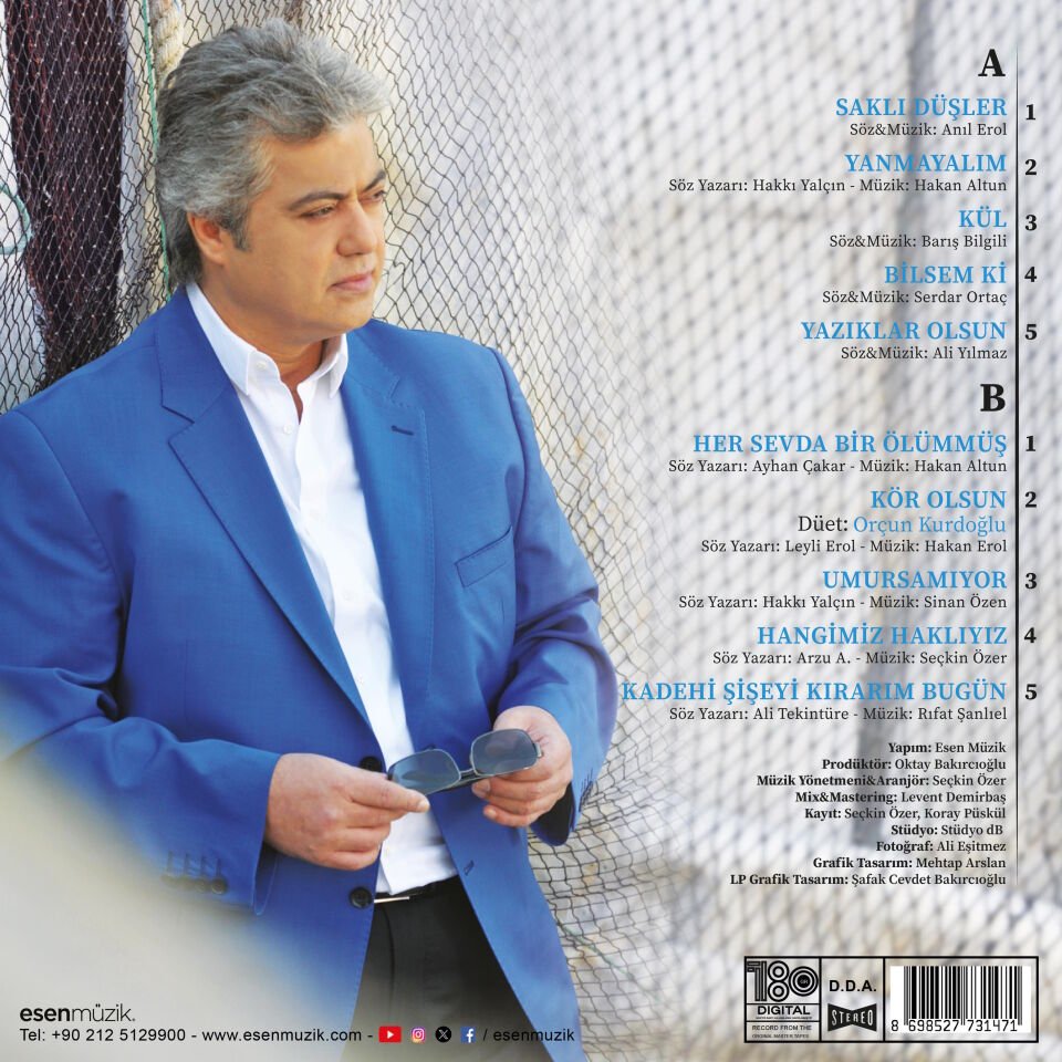 CENGİZ KURTOĞLU - SAKLI DÜŞLER (2014) - LP 180GR 2025 BASIM SIFIR PLAK
