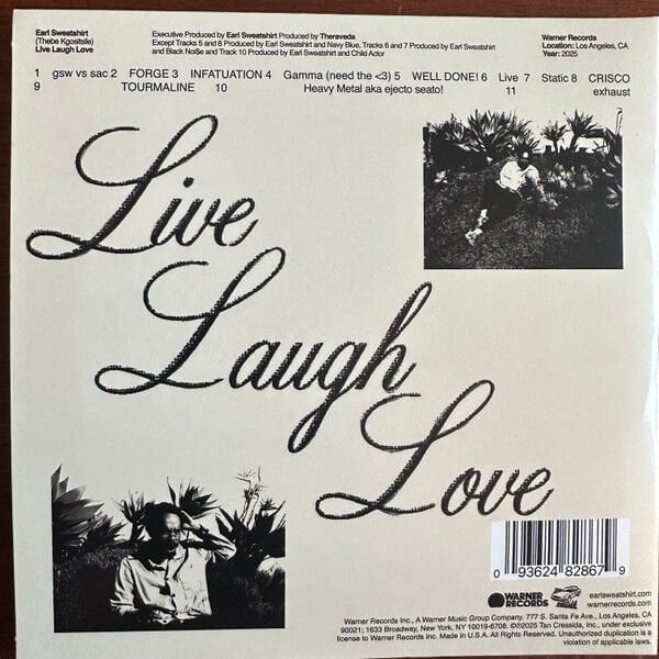 EARL SWEATSHIRT - LIVE LAUGH LOVE (2025) - CD DIGISLEEVE / AMBALAJINDA SIFIR