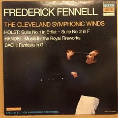 FREDERICK FENNELL CLEVELAND SYMHONIC WINDS HOLST HANDEL BACH 1978 TELARC AUDIOPHILE 2.EL PLAK