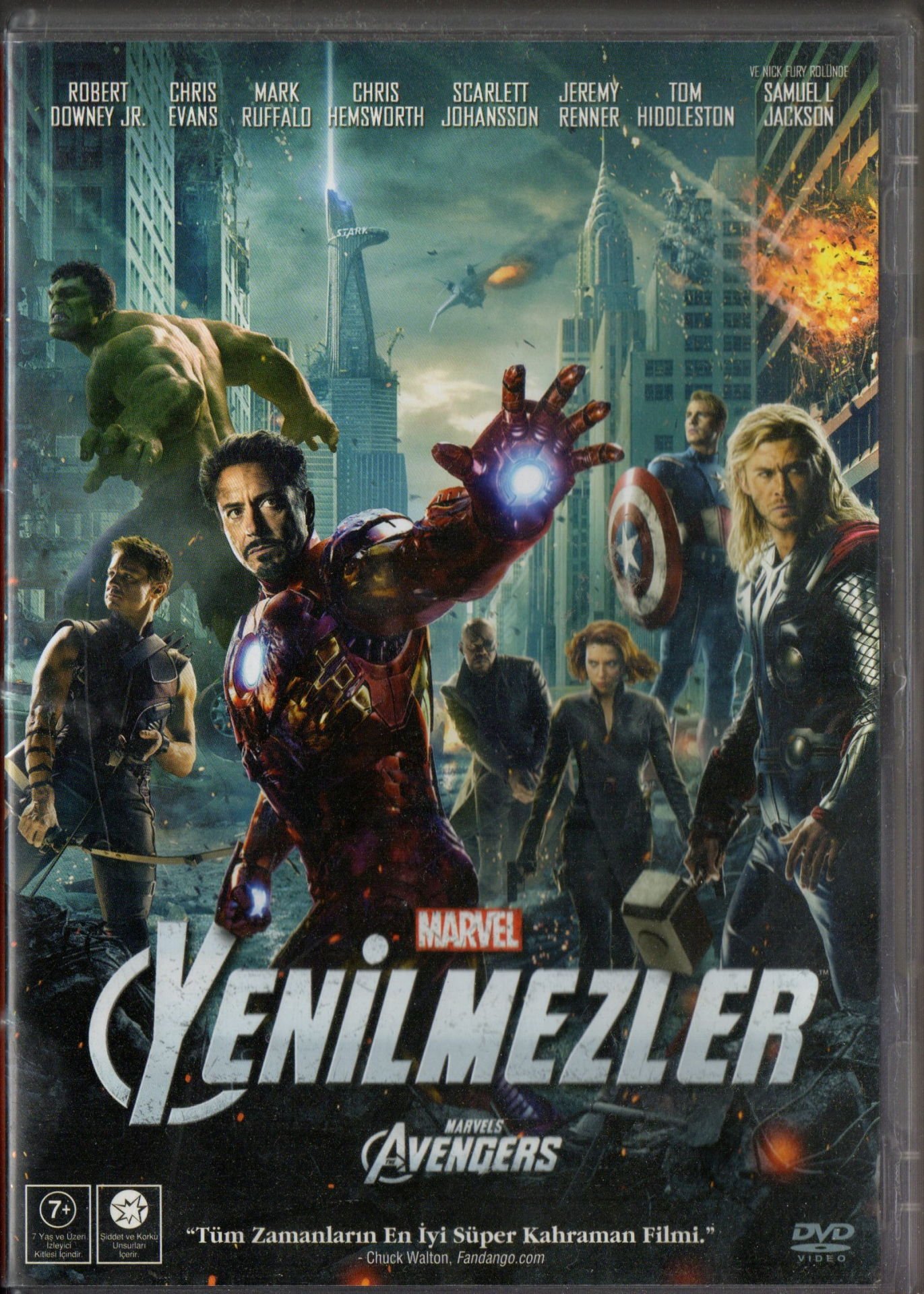 THE AVENGERS - YENİLMEZLER - JOSS WHEDON - ROBERT DOWNEY JR. - MARVEL - DVD 2.EL