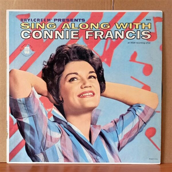 CONNIE FRANCIS – SING ALONG WITH CONNIE FRANCIS (1961) - LP 2.EL PLAK