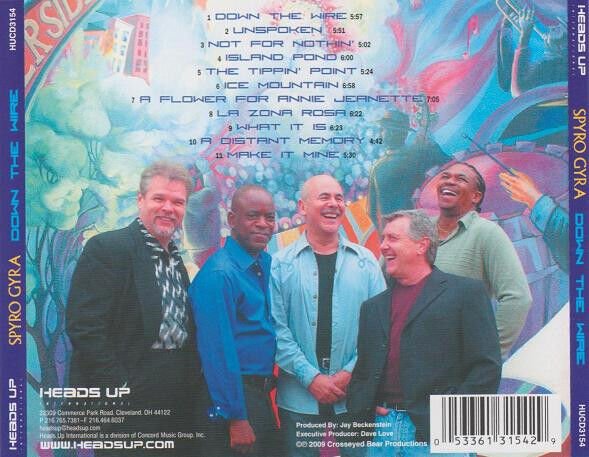 SPYRO GYRA – DOWN THE WIRE (2009) - CD JEWEL CASE AMBALAJINDA SIFIR