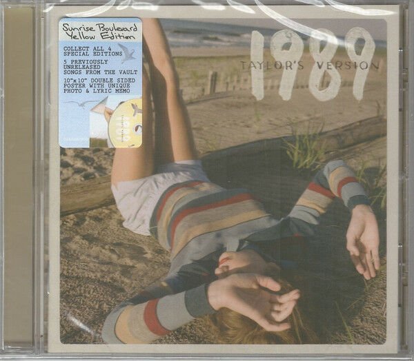 TAYLOR SWIFT - 1989 / TAYLOR'S VERSION (2023) - CD SUNRISE BOULEVARD YELLOW EDITION AMBALAJINDA SIFIR