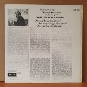 GREAT TONE POEMS FOR ORCHESTRA / SIBELIUS, DUKASİ LISZT / BERNARD HERRMANN, LONDON PHILHARMONIC ORCHESTRA (1969) - LP 2.EL PLAK