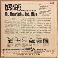 QUARTETTE TRES BIEN - WHERE IT'S AT (1967) 2.EL PLAK