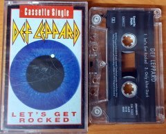DEF LEPPARD - LET'S GET ROCKED SINGLE CASSETTE MADE IN UK ''USED''