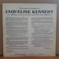 BIOGRAPHICAL HIGHLIGHTS OF JAQUELINE KENNEDY (1964) - LP 2.EL PLAK