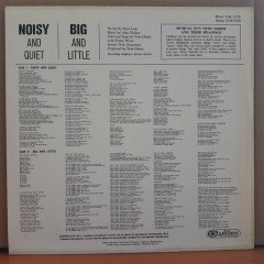 NOISY & QUIET BIG AND LITTLE - TOM GLAZER (1965) - LP 2.EL PLAK