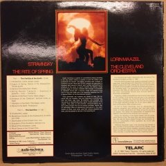 STRAVINSKY THE RITE OF SPRING LORIN MAAZEL CLEVELAND ORC. 1980 TELARC AUDIOPHILE 2.EL PLAK