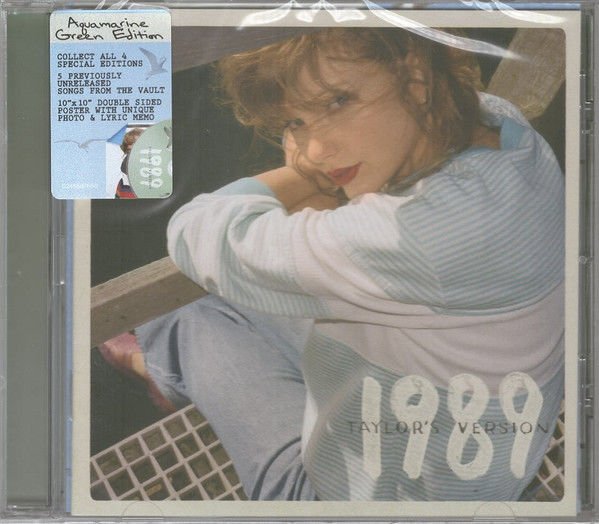 TAYLOR SWIFT - 1989 / TAYLOR'S VERSION (2023) - CD AQUAMARINE GREEN EDITION AMBALAJINDA SIFIR