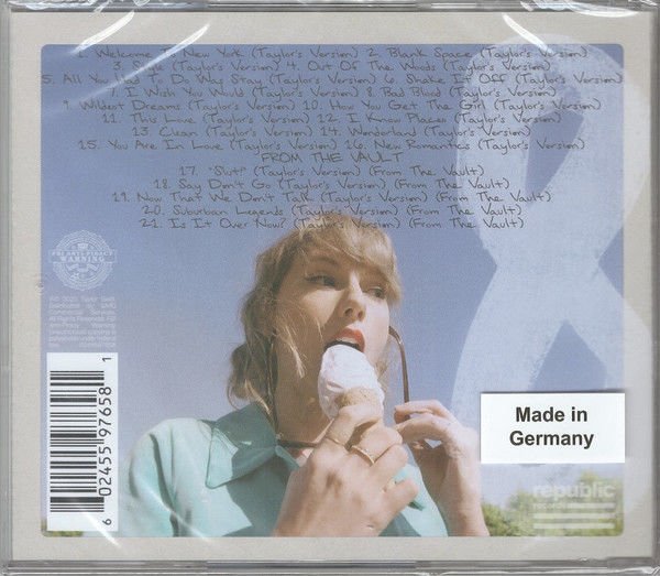TAYLOR SWIFT - 1989 / TAYLOR'S VERSION (2023) - CD AQUAMARINE GREEN EDITION AMBALAJINDA SIFIR