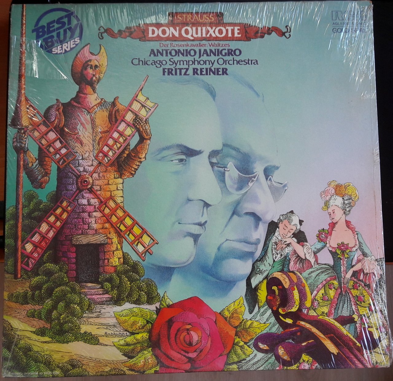 STRAUSS DON QUIXOTE ANTONIO JANIGRO FRITZ REINER - PLAK 2.EL