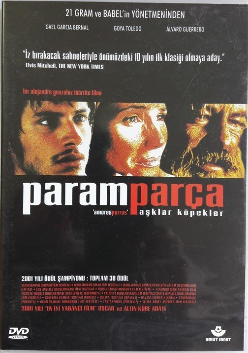 PARAMPARÇA AŞKLAR KÖPEKLER - AMORES PERROS - GAEL GARCIA BERNAL - ALEJANDRO GONZÁLEZ IÑÁRRITU - DVD SIFIR