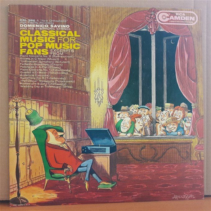 CLASSICAL MUSIC FOR POP MUSIC FANS - DOMENICO SAVINO AND HIS SYMPHONIC STRINGS (1960) - LP 2.EL PLAK