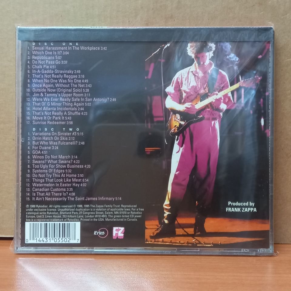 FRANK ZAPPA - GUITAR (1995) - 2CD 2.EL